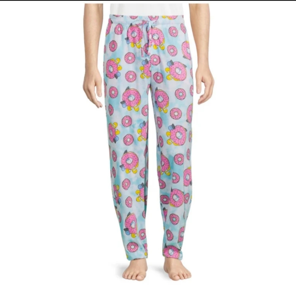 The Simpsons Men's Medium (32-34) Homer Simpson Pajama Pants Lounge Pants NWT